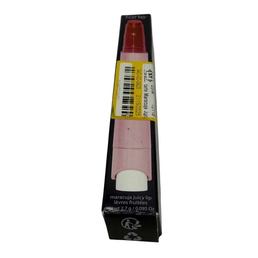 Tarte Maracuja Juicy Lip Raspberry Tinted Hydrating Lip Balm 0.095 Oz New in Box